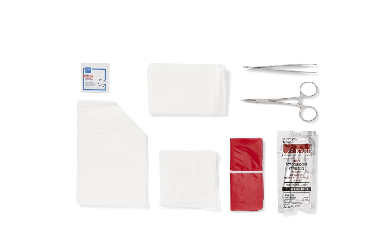 Medline Incision and Drainage Trays with COMFORT LOOP Instruments Medline