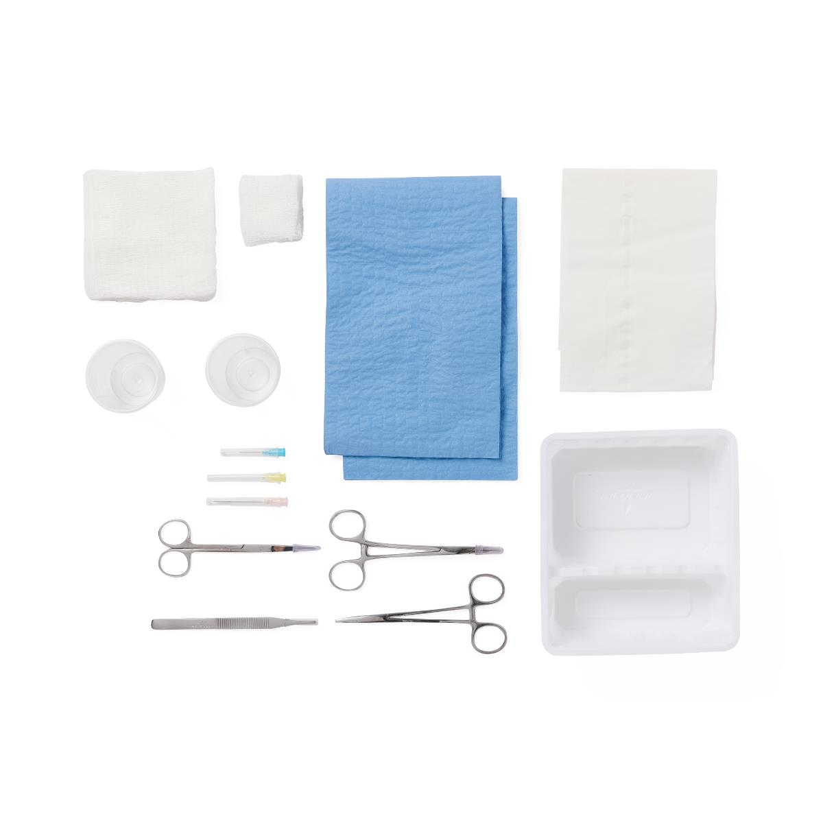 Novaplus Laceration Trays with Floor-Grade Instruments | Medline