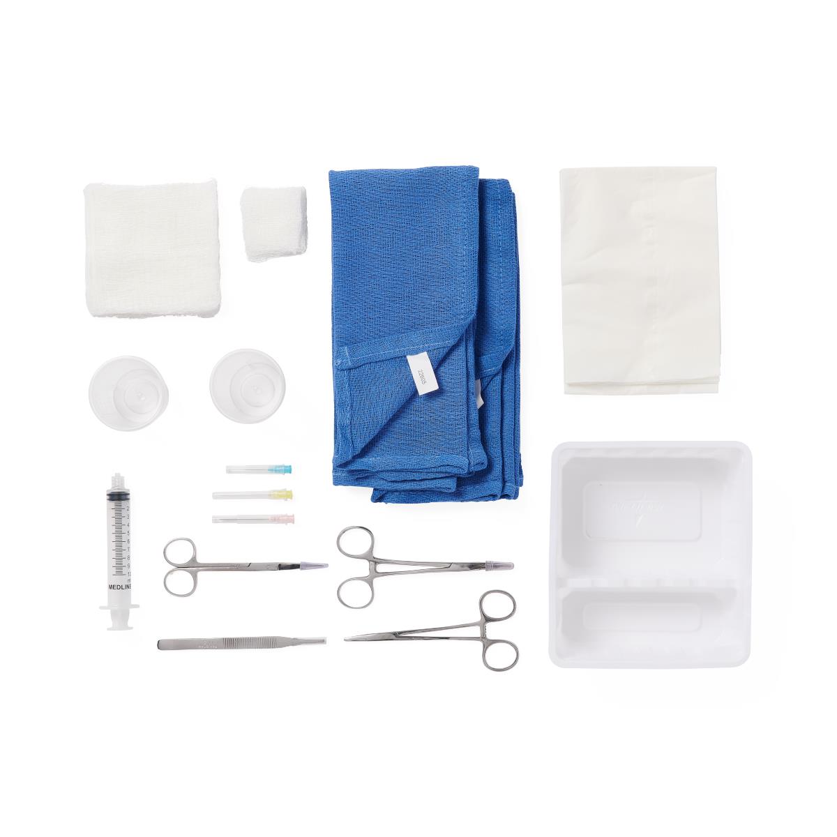 インプラントトレー CORIMPLANT Tray セット Novaplus Laceration Trays with Floor-Grade Instruments | Medline