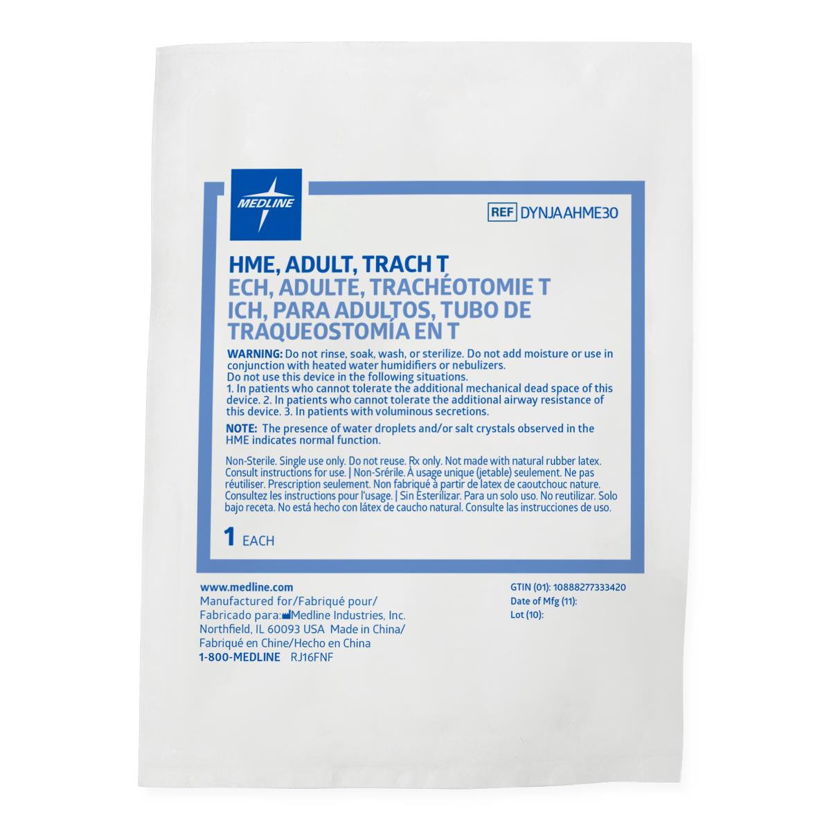 Medline Tracheal Heat and Moisture Exchangers (HME) Medline