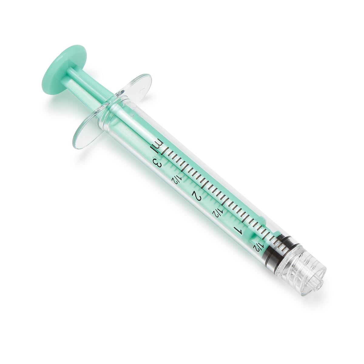 Sterile Colored Medication Syringes, 3 mL Medline