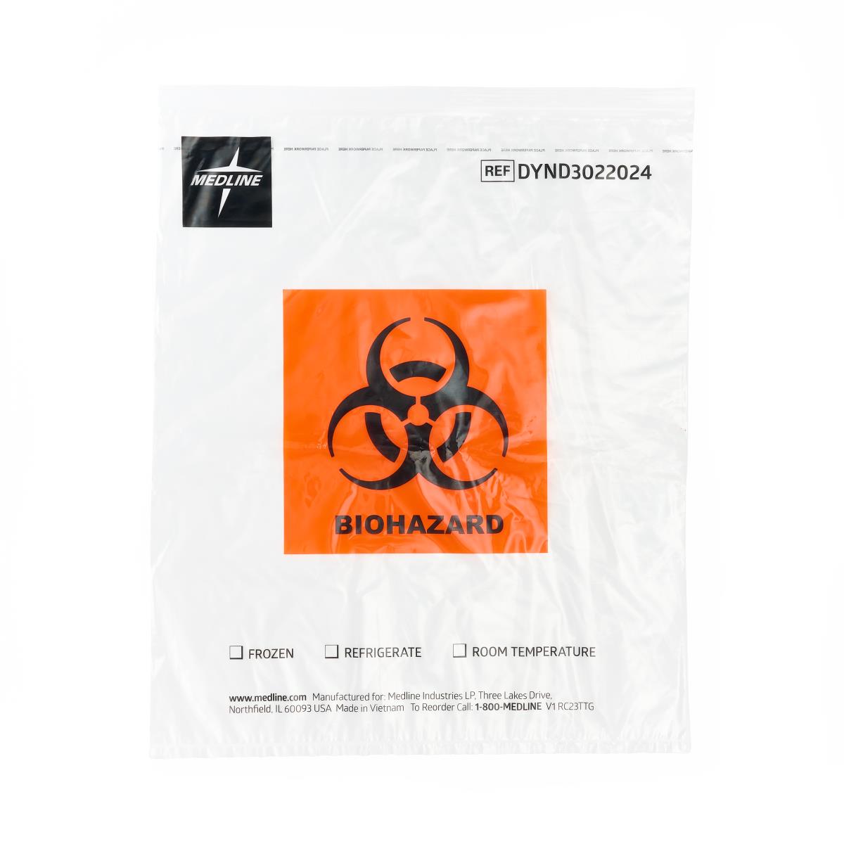Hsbddb Jshs様　専用 Medline Zip-Style Specimen Bags with Biohazard Symbol | Medline
