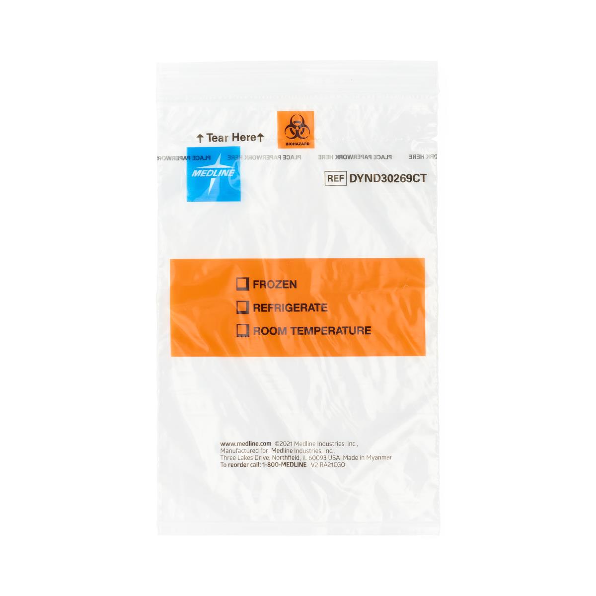 EZ Tear Specimen Transport Bags | Medline