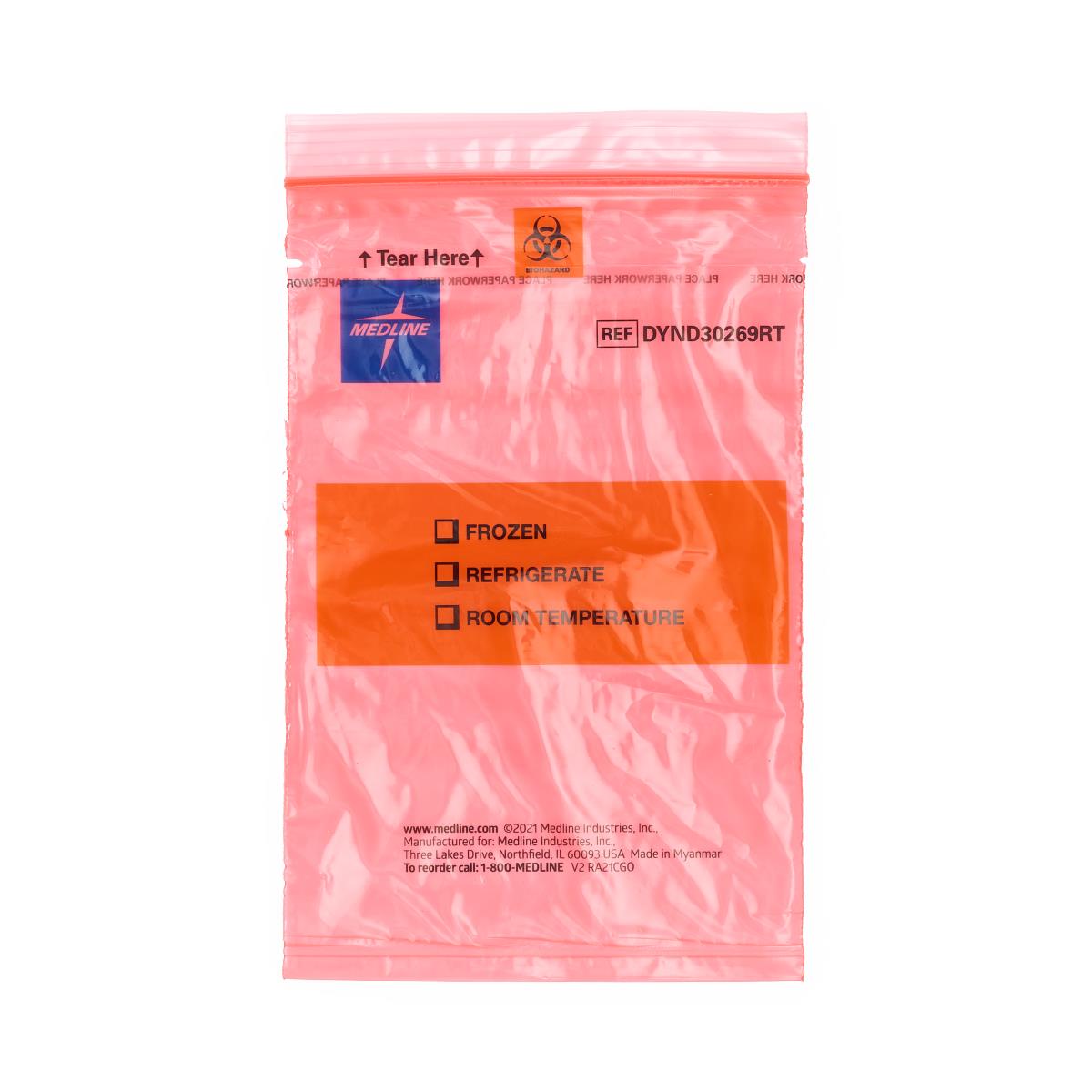 【THEAIRTOWN】 tissue embo ops EZ Tear Color-Coded Specimen Transport Bags | Medline