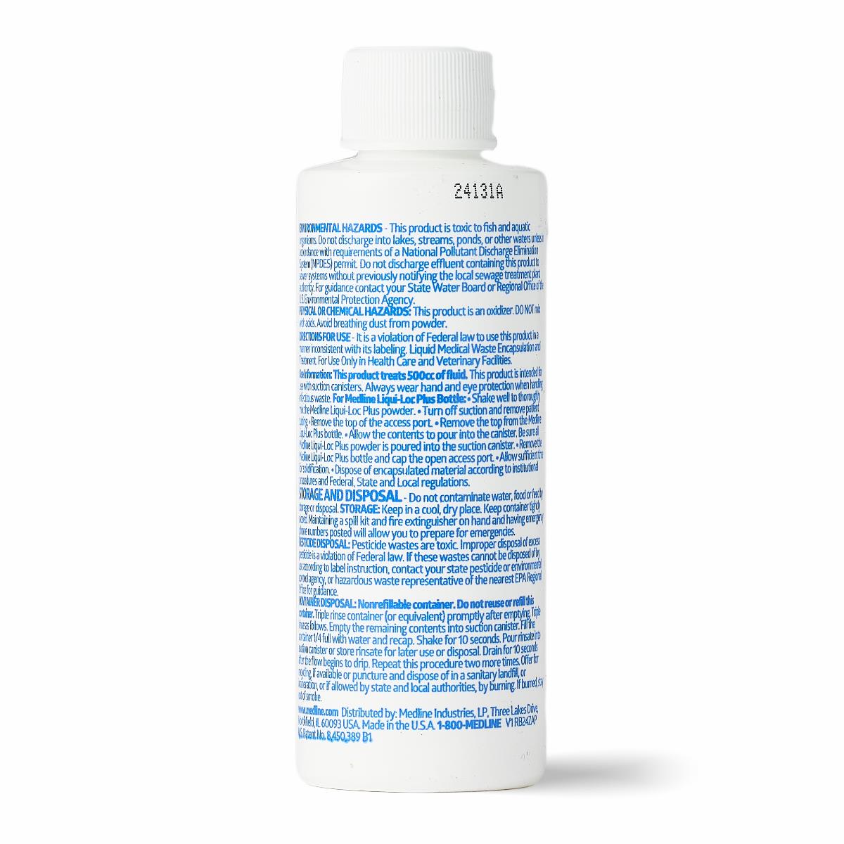 SIGNAL ローション　ブルーラベル Liqui-Loc Plus Solidifier Bottles | Medline