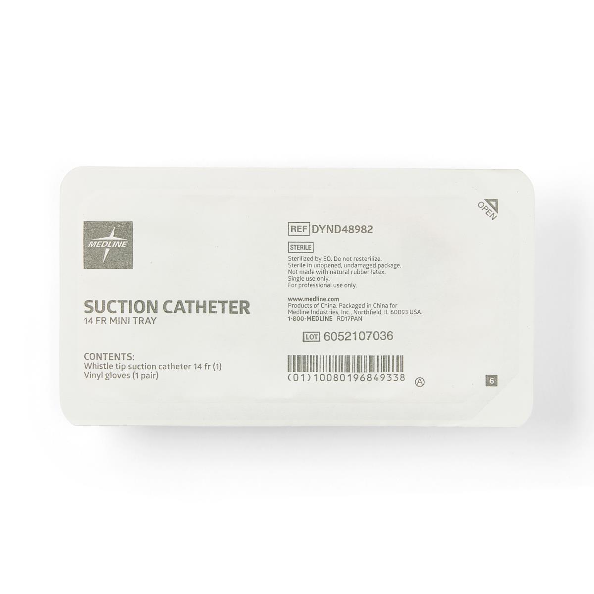 Cardinal Argyle Suction Catheter Tray with Chimney Medline Industries