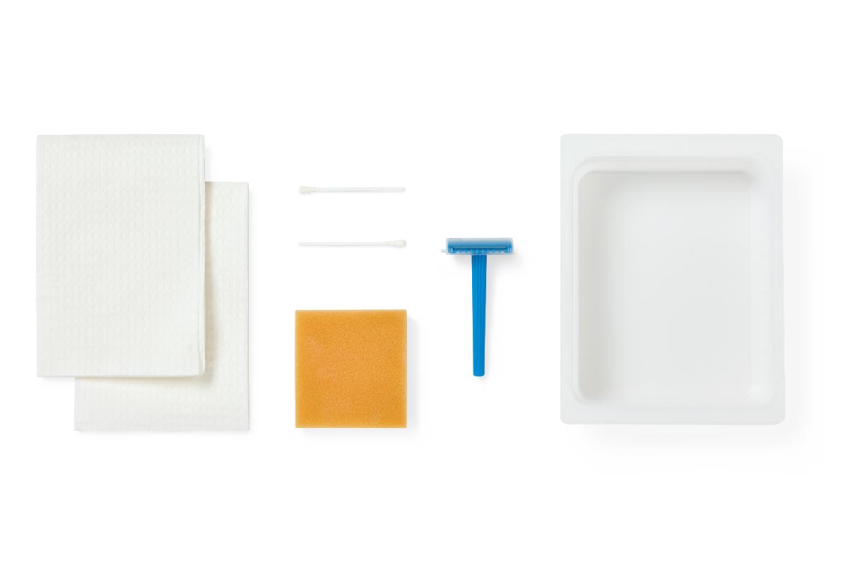 Single Compartment Surgical Shave Prep Tray | Medline