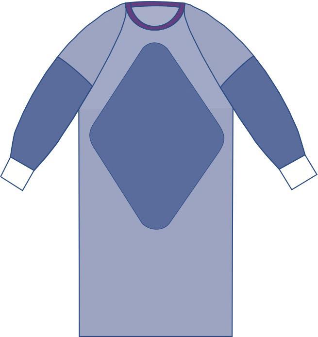 Sterile Fabric-Reinforced Aurora Gowns with Raglan Sleeves | Medline