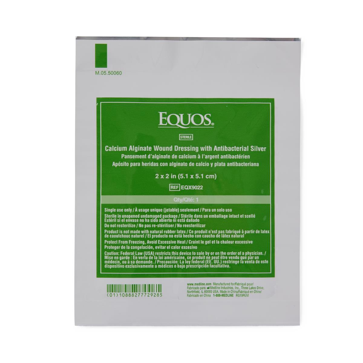 silver alginate dressing medline Maxorb Extra Ag+ CMC/Alginate Wound Dressing, 2 x 2 Inch