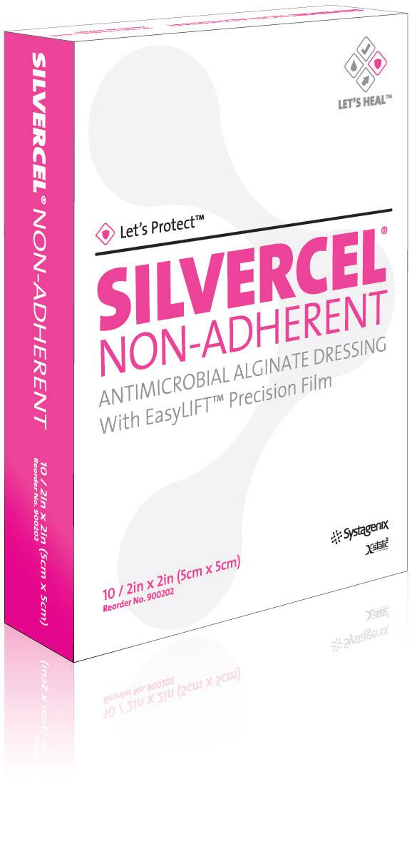 silver cell wound dressing Silvercel Nonadherent Antimicrobial Alginate Dressings