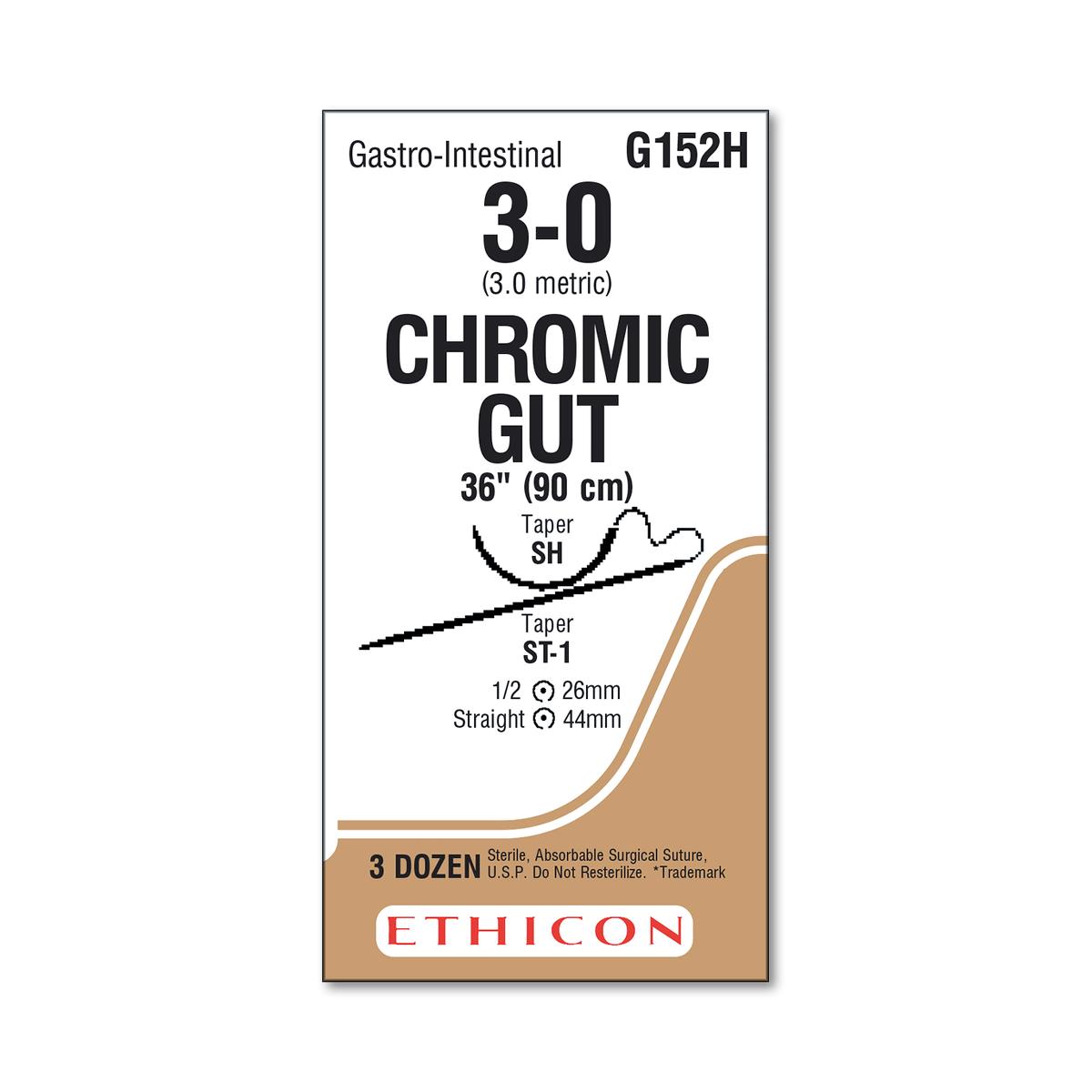 Straight Taper Point Chromic Gut Absorbable Sutures | Medline