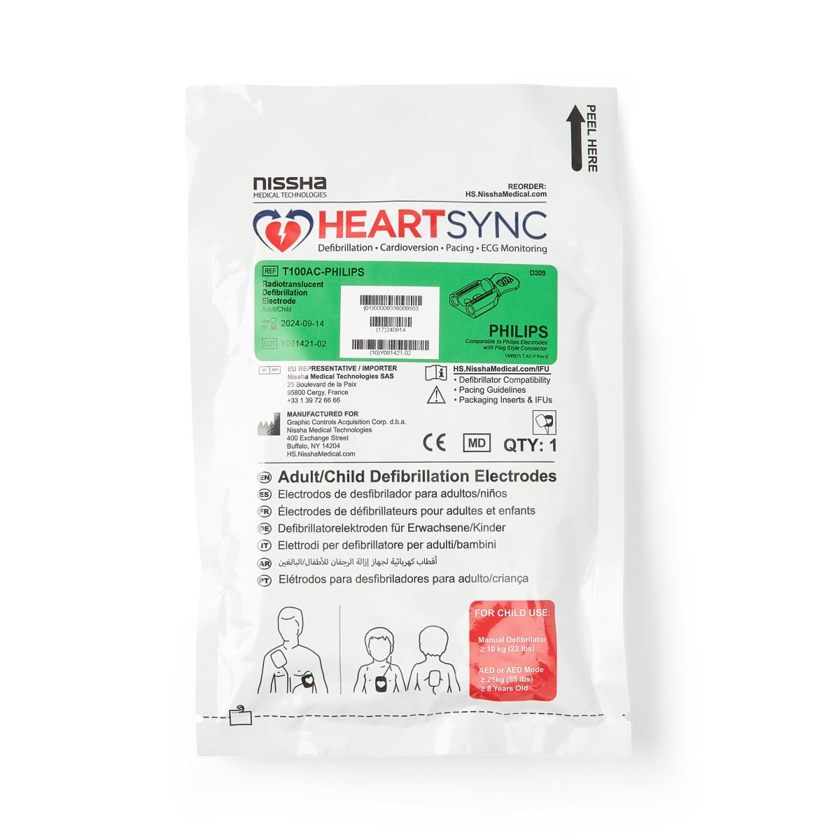HeartStart Onsite Defibrillator Pads/Electrodes | Medline