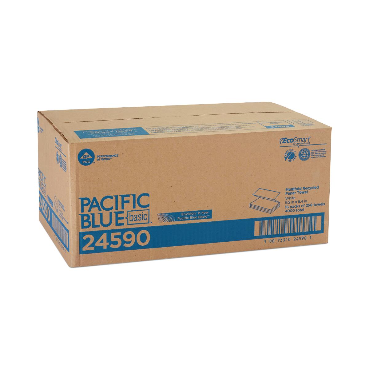 Pacific Blue Basic Recycled Multifold Paper Towels | Medline