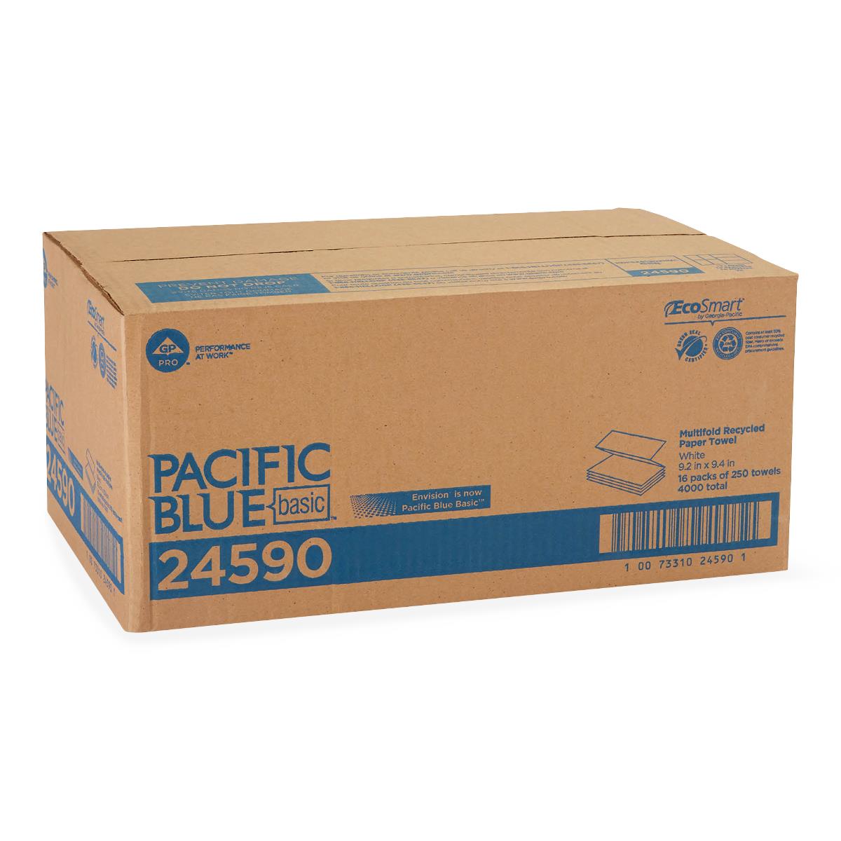 Pacific Blue Basic Recycled Multifold Paper Towels | Medline