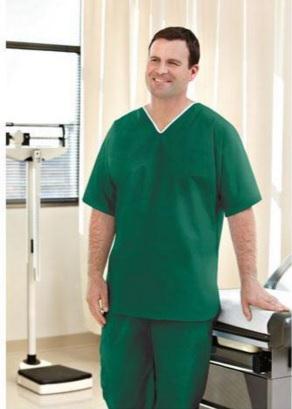 Little Rapids Disposable V-Neck No Pocket Scrub Tops | Medline