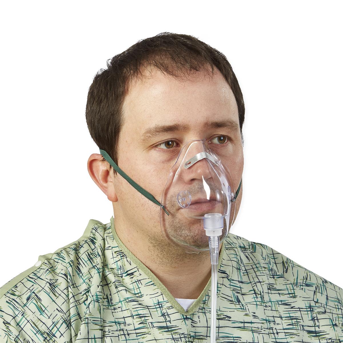 Medline Adult Oxygen Masks with Standard Connector | Medline