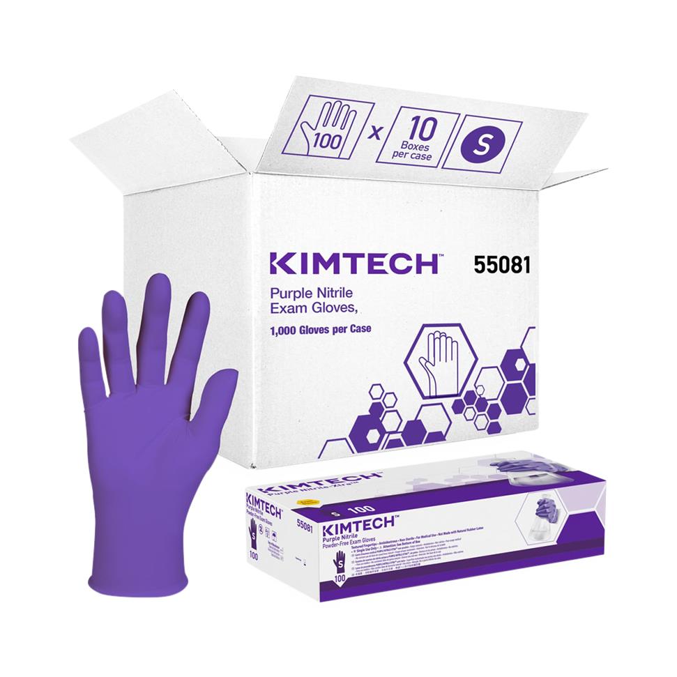 SafeSkin Purple Nitrile Exam Gloves | Medline