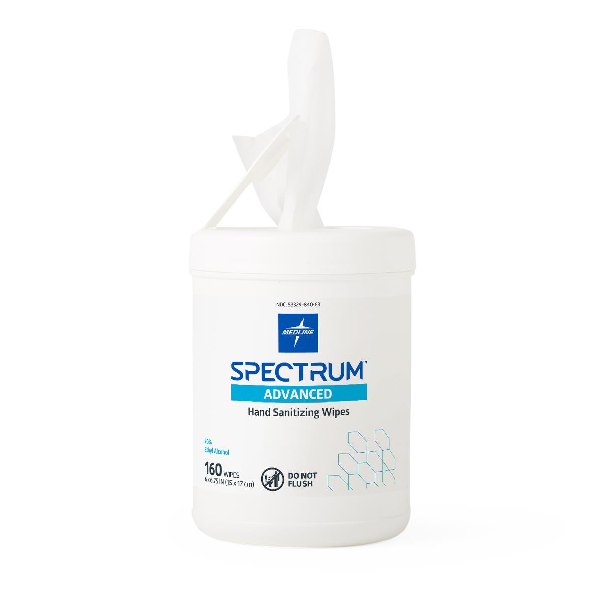Spectrum Advanced Hand Sanitizer Wipes Medline