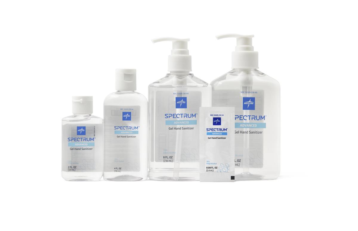 HH70G02M | Spectrum Advanced 70% Ethyl Alcohol Gel Hand Sanitizers