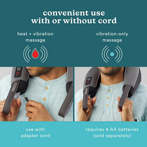 pro therapy elite shiatsu and vibration neck massager with heat Amazon.com: HoMedics Neck Massager with Heat main image 1