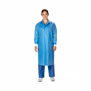 Disposable Lab Coats with Traditional Collar | Medline