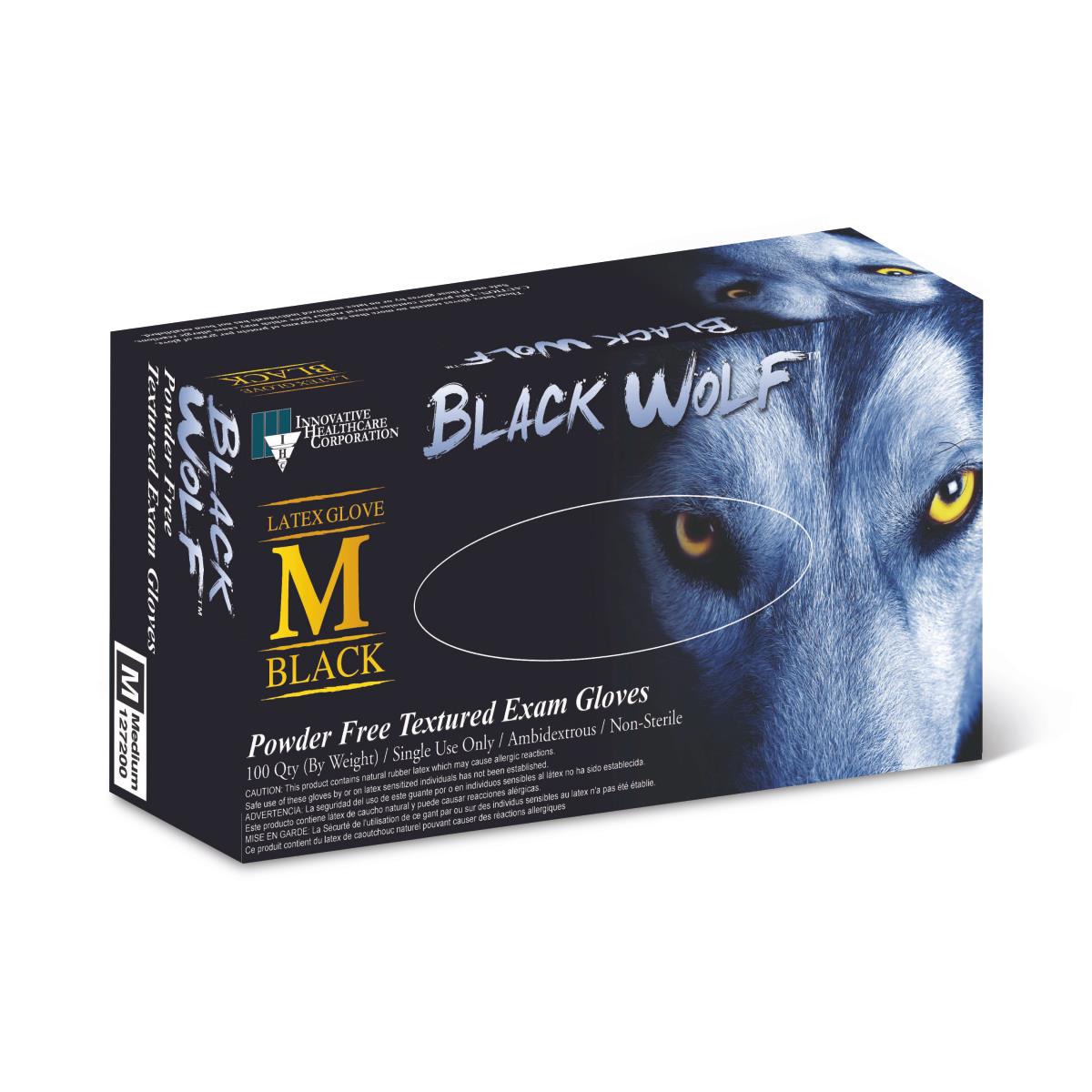 Black Wolf Powder-Free Exam Gloves | Medline