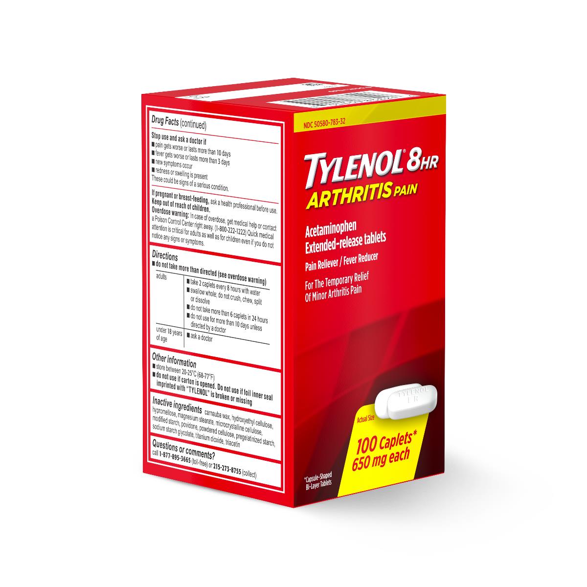 TYLENOL - Arthritis Pain Caplets 650mg Easy Open - PriceSmart Foods, image size:1200x1200