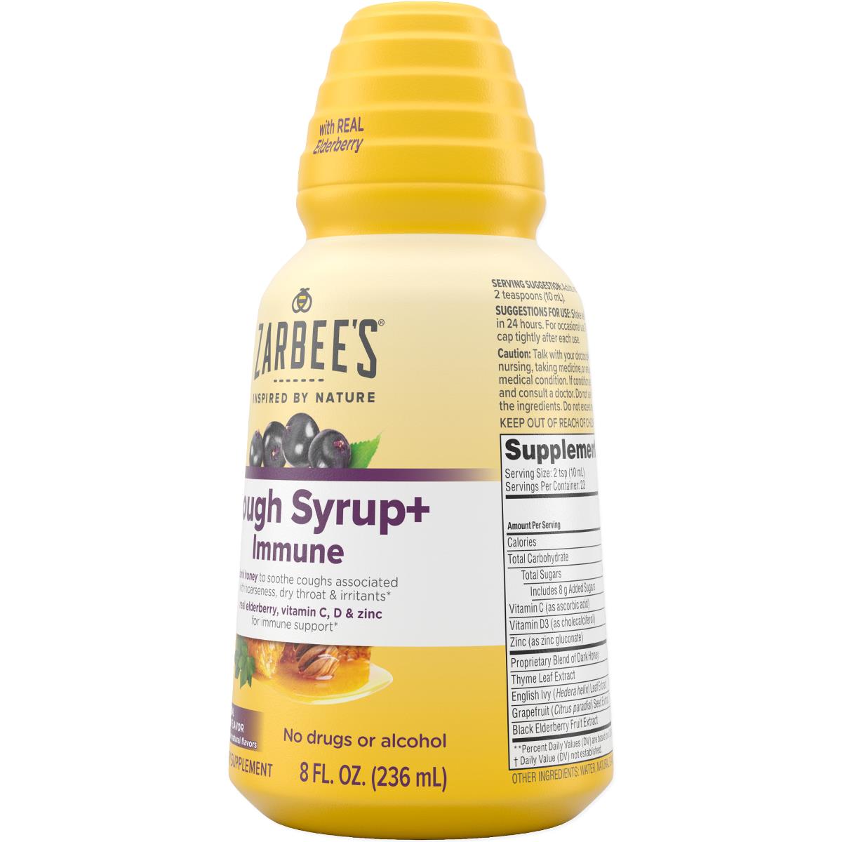 Zarbees Complete Cough Syrup + Immune Support | Medline
