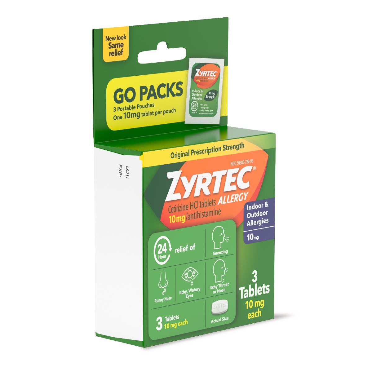 Zyrtec 24-Hour Allergy-Relief Medication | Medline