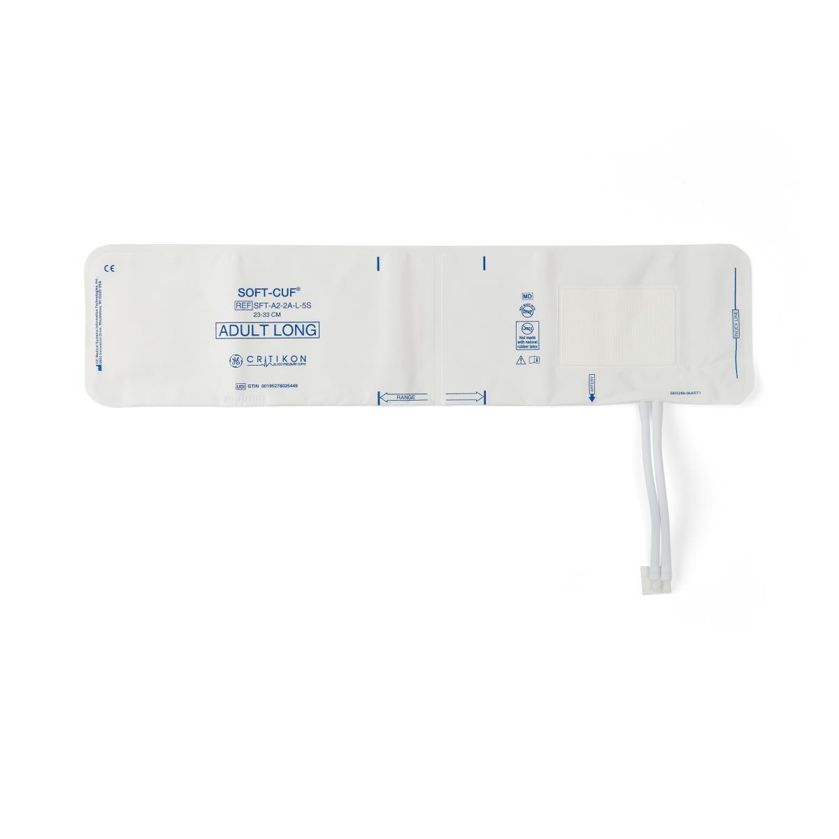 CRITIKON SOFT-CUF Blood Pressure Cuffs with 2-Tube DINACLICK