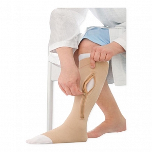 UlcerCare Venous Ulcer Zipper Compression Stocking/Liner | Medline
