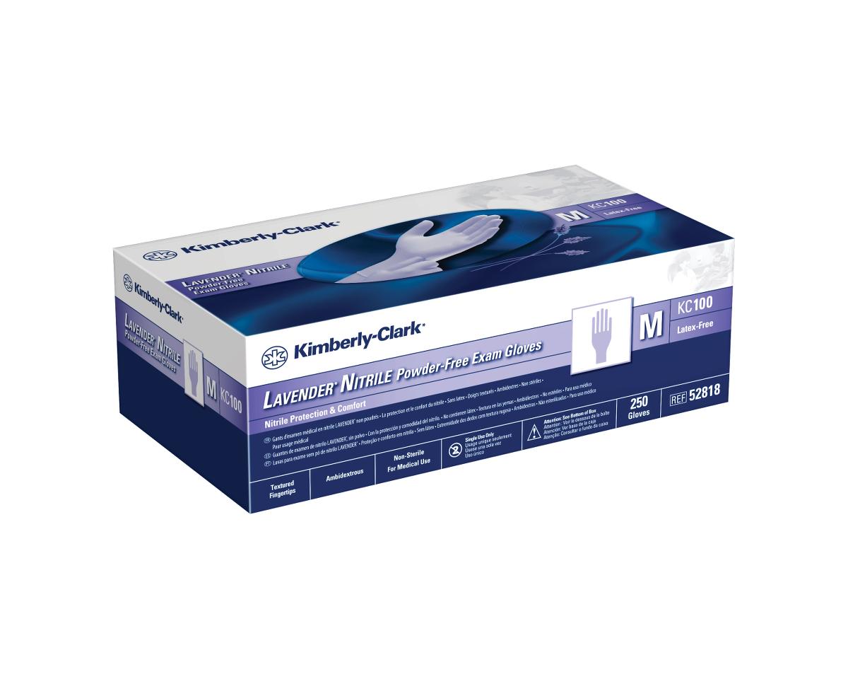 K-C52817Z | Lavender Textured Nitrile Exam Gloves