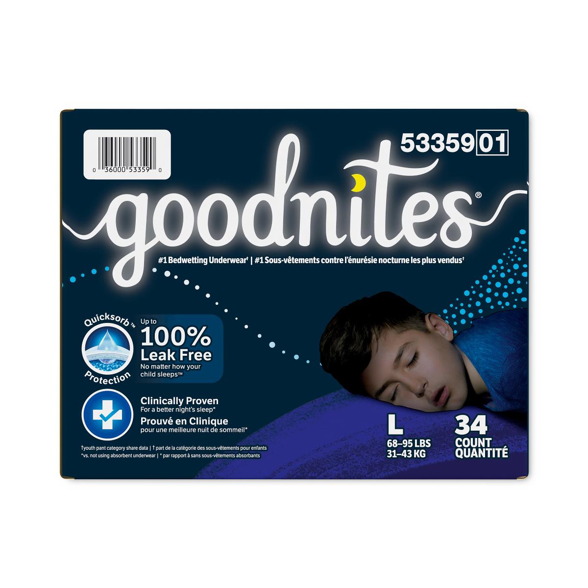 Goodnites Boys' Overnight Bedwetting Underwear | Medline
