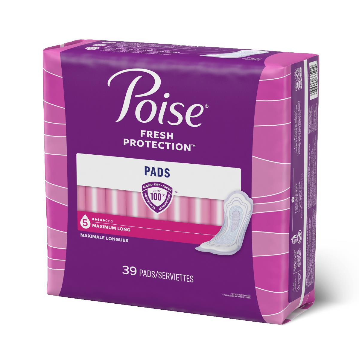 Poise Maximum Absorbency Incontinence Pads | Medline