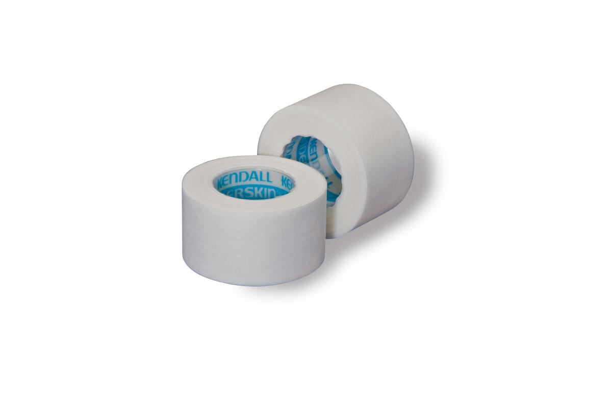 Kendall Tenderskin Hypoallergenic Paper Tape 1/2 Inch - Box Of 24 Rolls Latex Free