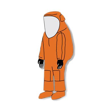 KPIH583ORLGXL | Zytron 500 Chemical Protection Suits