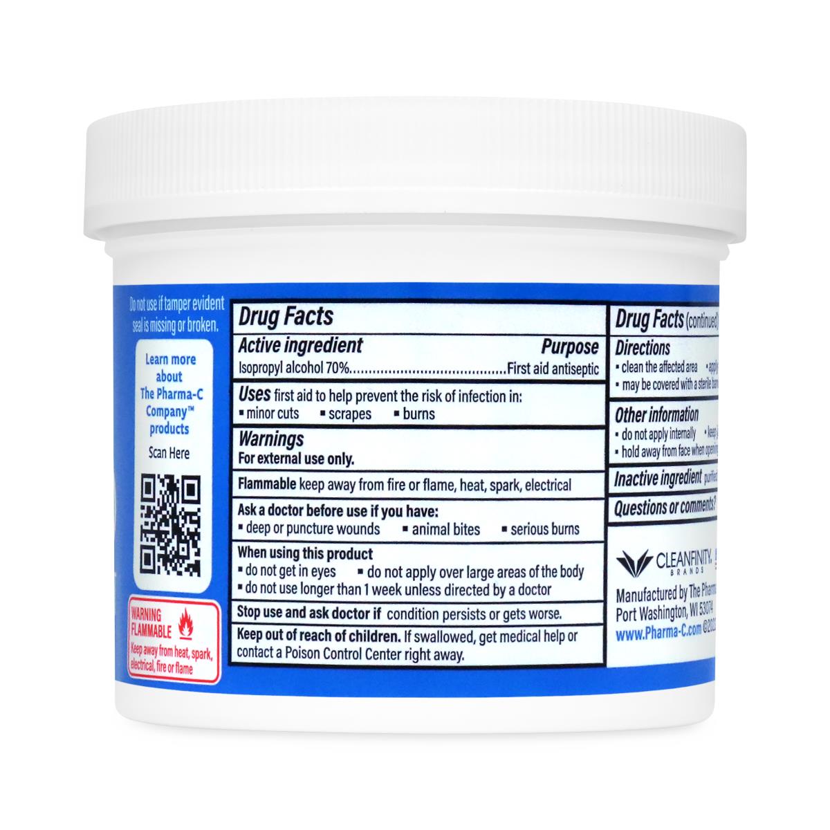 The Pharma-C Company 70% Isopropyl Alcohol First Aid Antiseptic