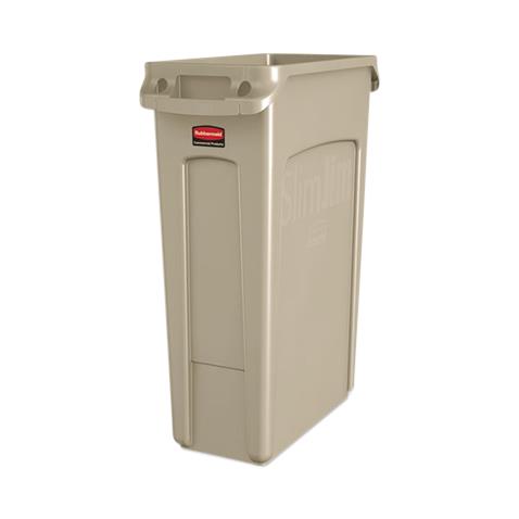 Slim Jim Vented Trash and Recycling Bins | Medline