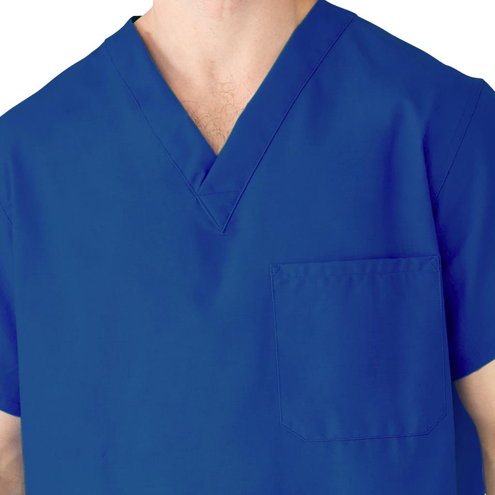 AngelStat Unisex Reversible Scrub Tops with Angelica CC - Sapphire