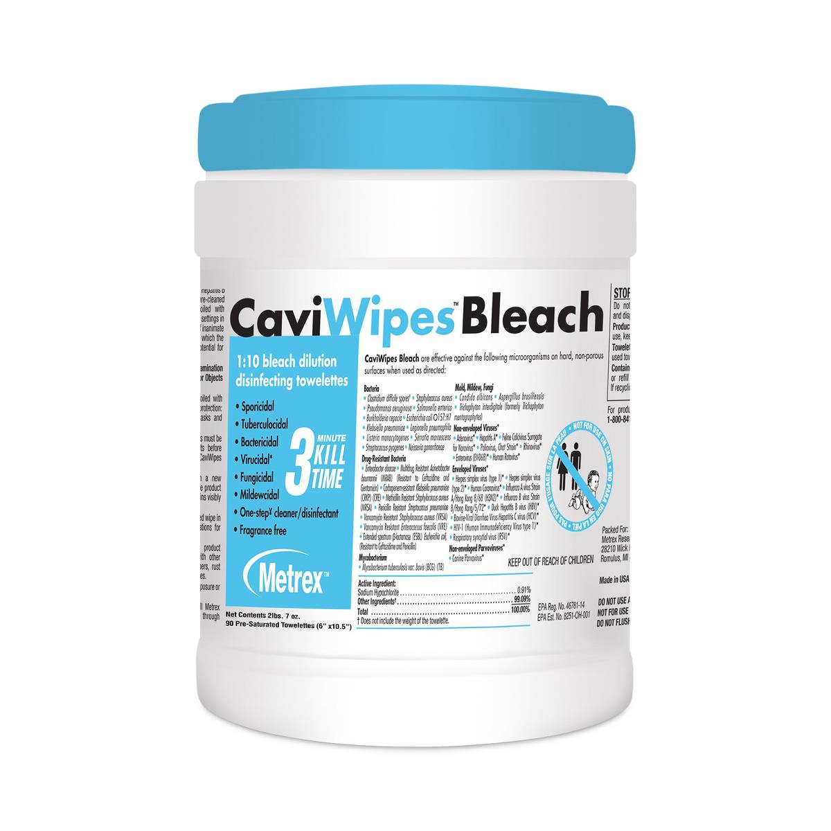 CaviWipes Bleach Disinfecting Towelettes | Medline