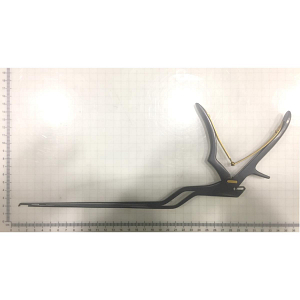 ODONTOMED2011 8-Inch 45° Curved Up Kerrison Rongeur – 3mm Surgical Bone Instrument