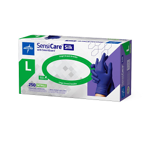 SensiCare Silk Powder-Free Nitrile Exam Gloves | Medline