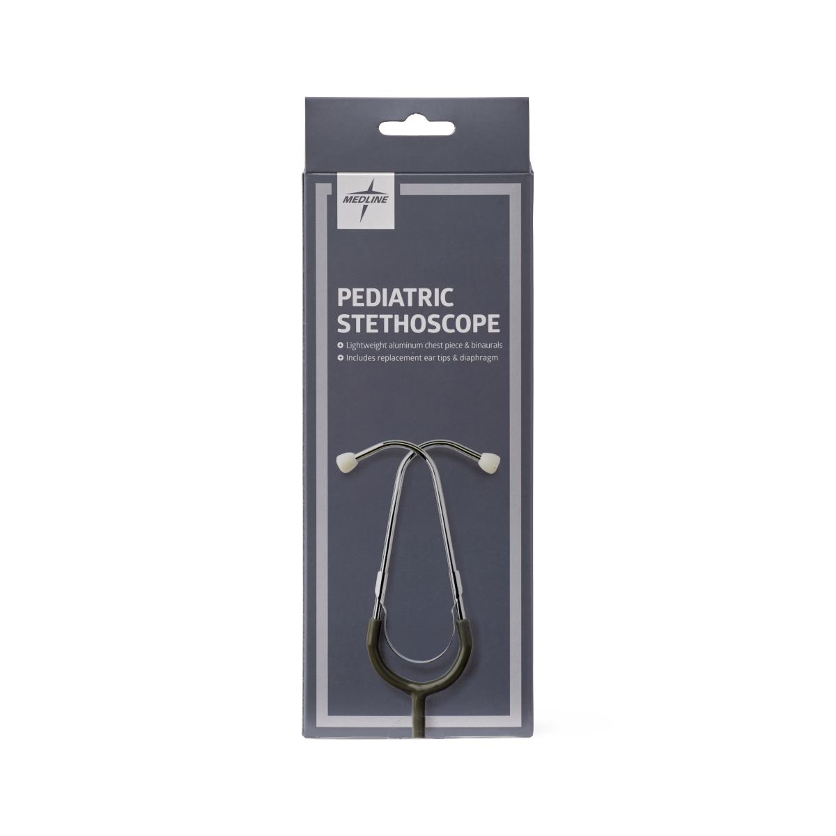 Medline Aluminum Dual-Head Pediatric Stethoscope | Medline