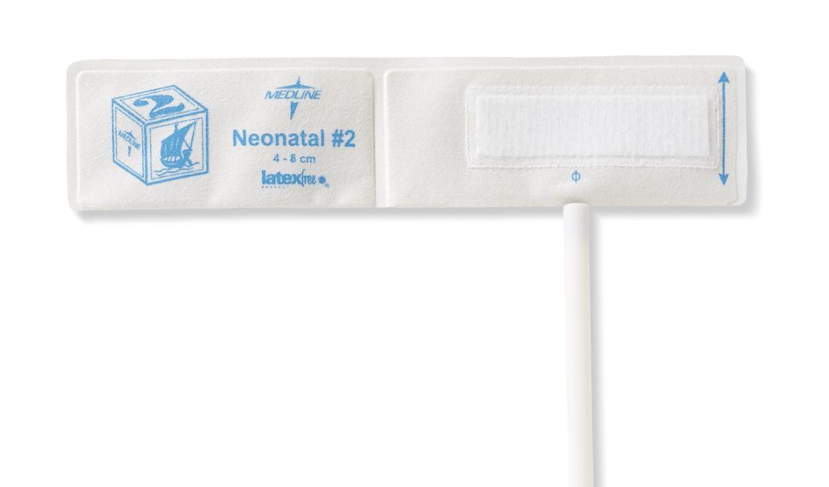 Medline Neonatal 1-Tube BP Cuffs with Luer Slip Connector