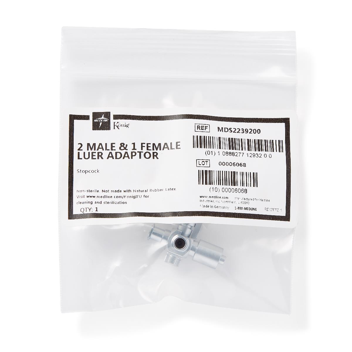 Male / Female Luer Lock Adapter for Argon Medical IV Sets | Medline