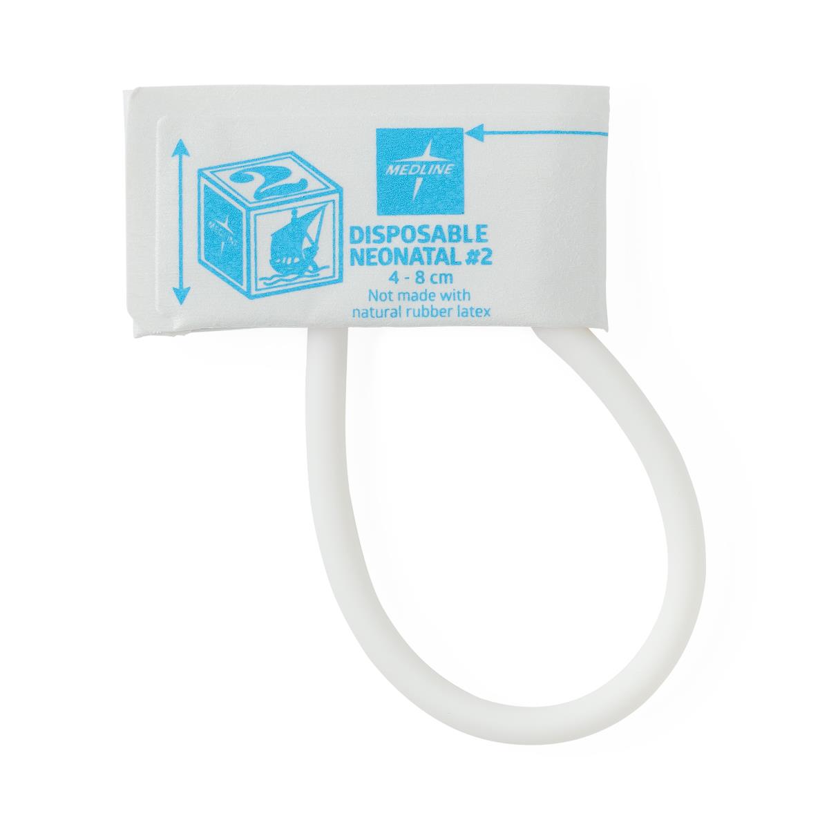 Medline Neonatal 1-Tube BP Cuffs with Luer Slip Connector