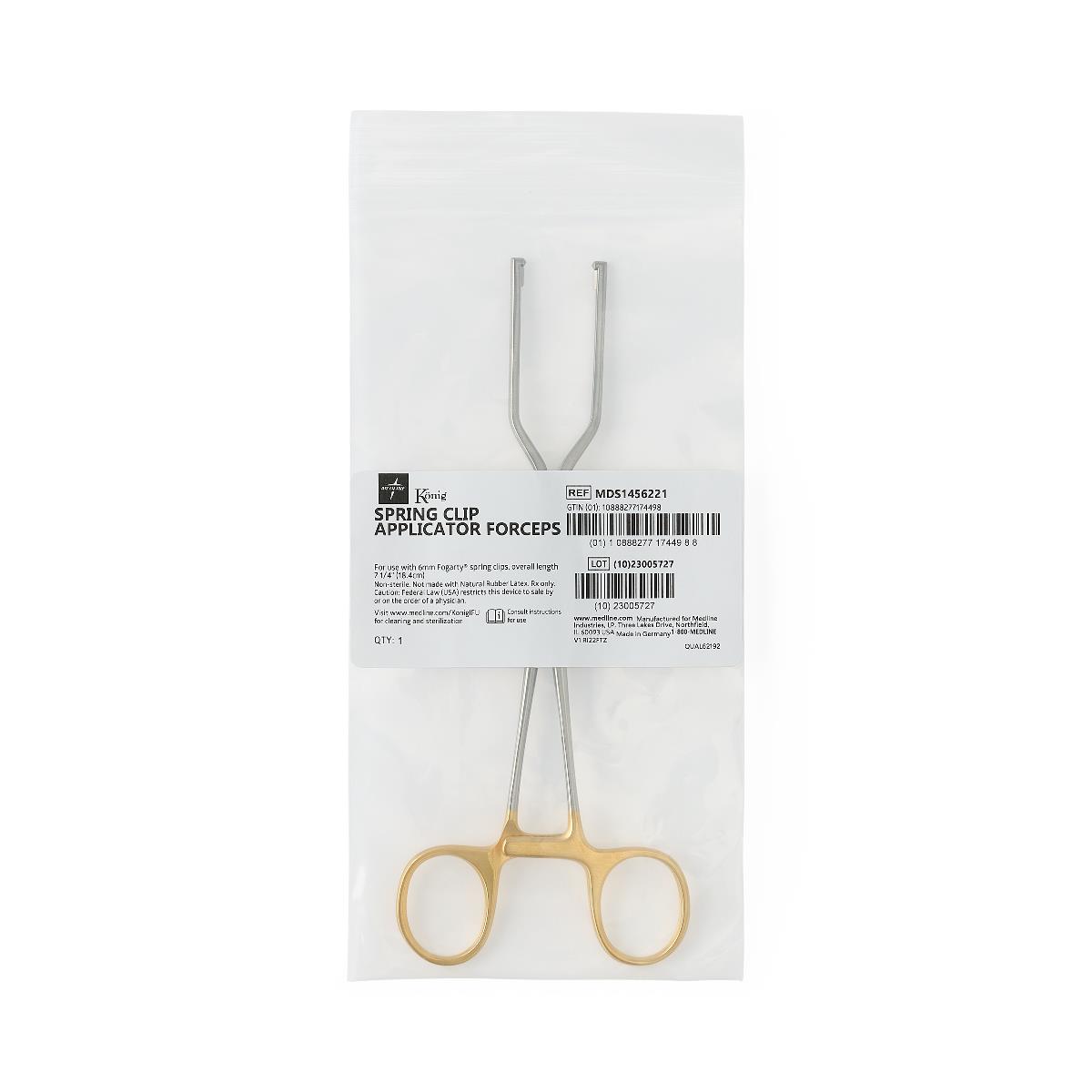 König Fogarty Spring Clip Applicator Forceps | Medline
