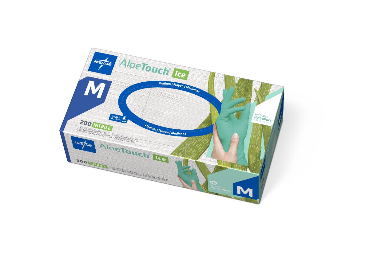 MDS195285H | AloeTouch ICE Powder-Free Nitrile Exam Gloves