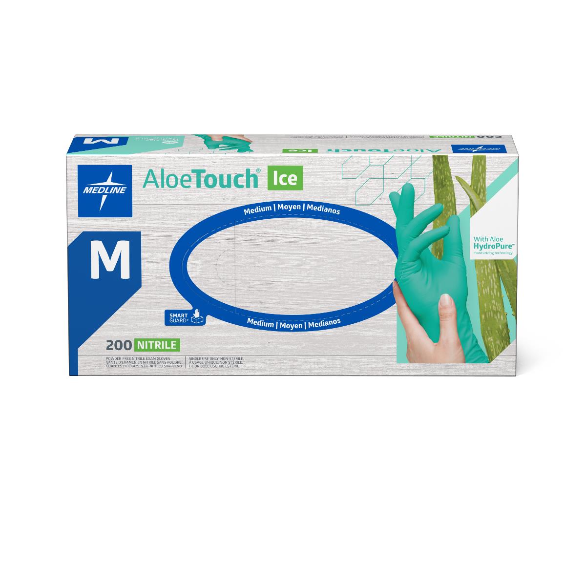 MDS195285H | AloeTouch ICE Powder-Free Nitrile Exam Gloves