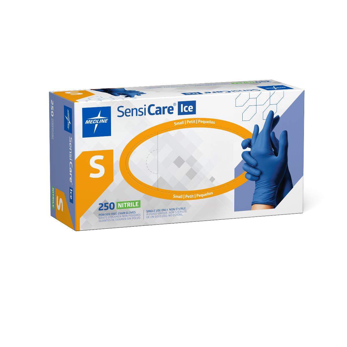 MDS2501 | SensiCare Ice Blue Powder-Free Nitrile Exam Gloves